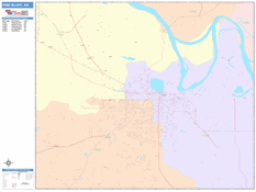 Pine Bluff Digital Map Color Cast Style